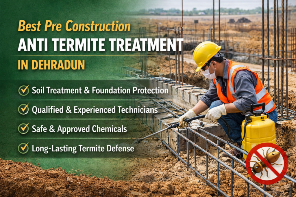 Best Pre Construction Anti Termite Treatment Near Me in Dehradun